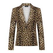 Luipaardprint Blazer Lady Day , Brown , Dames