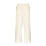 Broek met logo Moncler , Beige , Dames