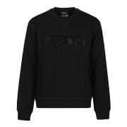 Stijlvolle Sweatshirt voor een Cool Fit Dsquared2 , Black , Heren