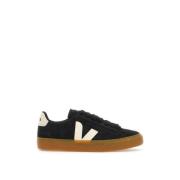 Campo Bold Leren Sneakers Veja , Black , Heren