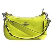 Pre-owned Leather shoulder-bags Coach Pre-owned , Green , Dames