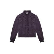 Ruche Katoenen Blouse Isabel Marant Étoile , Purple , Dames