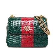 Pre-owned Fabric shoulder-bags Gucci Vintage , Green , Dames