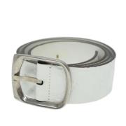 Pre-owned Fabric belts Gucci Vintage , White , Dames