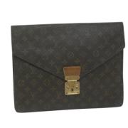 Pre-owned Canvas louis-vuitton-bags Louis Vuitton Vintage , Brown , Da...