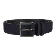 Klassieke Leren Riem Orciani , Blue , Heren