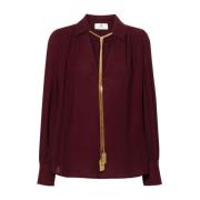 Stijlvolle Camicia Overhemden Elisabetta Franchi , Red , Dames