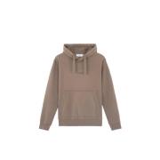 Bruine hoodie met logoprint Stone Island , Brown , Heren