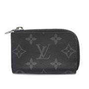 Pre-owned Fabric wallets Louis Vuitton Vintage , Black , Heren