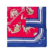 Pre-owned Silk scarves Hermès Vintage , Multicolor , Dames