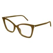 Bruine Cat Eye Bril Saint Laurent , Brown , Unisex