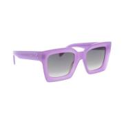 Zonnebril met Verlooplens, Authentieke Stijl Celine , Purple , Dames