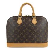 Pre-owned Canvas handbags Louis Vuitton Vintage , Brown , Dames