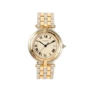 Pre-owned Metal watches Cartier Vintage , Yellow , Dames