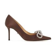 Kristalversierde dubbele strik pumps Mach & Mach , Brown , Dames