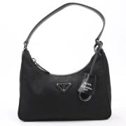 Pre-owned Leather handbags Prada Vintage , Black , Dames