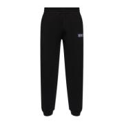 Sweatpants met logo Moncler , Black , Heren