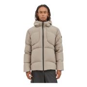 Matte Finish Kort Donsjack Moncler , Beige , Heren