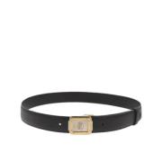 Pre-owned Leather belts Cartier Vintage , Black , Dames