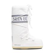 Witte Enkellaarsjes voor Vrouwen Moon Boot , White , Dames