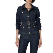 Denim jas met slim fit Guess , Blue , Dames