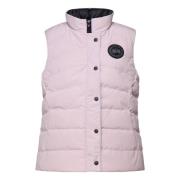 Doorschijnende Roze Mouwloze Nylonjas Canada Goose , Pink , Dames