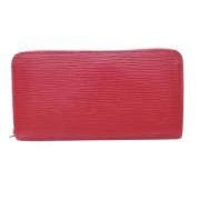 Pre-owned Leather wallets Louis Vuitton Vintage , Red , Dames