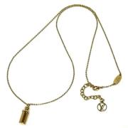 Pre-owned Metal necklaces Louis Vuitton Vintage , Yellow , Dames