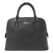 Pre-owned Leather handbags Salvatore Ferragamo Pre-owned , Black , Dam...