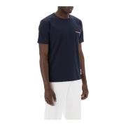 Gestreept zak T-shirt RWB Thom Browne , Blue , Heren