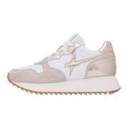 Suede and technical fabric sneakers Jet-W. W6Yz , White , Dames