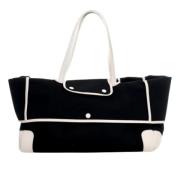 Pre-owned Leather totes Hermès Vintage , Black , Dames