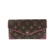 Pre-owned Coated canvas wallets Louis Vuitton Vintage , Brown , Dames