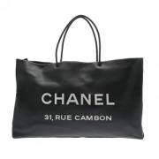 Pre-owned Leather chanel-bags Chanel Vintage , Black , Dames