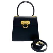 Pre-owned Leather handbags Salvatore Ferragamo Pre-owned , Black , Dam...