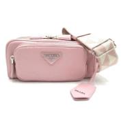 Pre-owned Leather prada-bags Prada Vintage , Pink , Dames