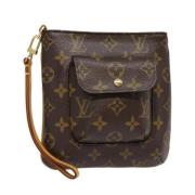 Pre-owned Canvas pouches Louis Vuitton Vintage , Brown , Dames