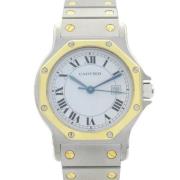 Pre-owned Yellow Gold watches Cartier Vintage , Gray , Dames