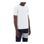 Gestreept Zak T-shirt Thom Browne , White , Heren