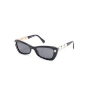 Sk6033 100187 Sunglasses Swarovski , Black , Dames