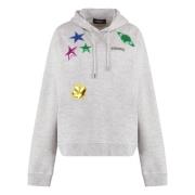 Cool Fit Katoenen Hoodie Dsquared2 , Gray , Dames