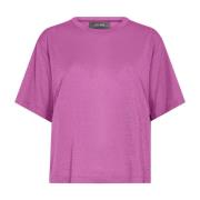 Chique Glimmer Tee in Vivid Viola MOS Mosh , Purple , Dames