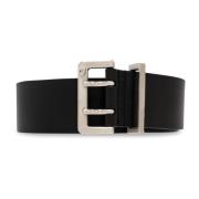 Leren riem Salvatore Ferragamo , Black , Heren