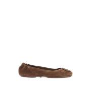 Iconische Suede Minnie Balletflats Tory Burch , Brown , Dames