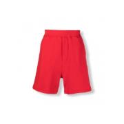 Iconische sportshorts met print Dsquared2 , Red , Heren