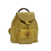 Pre-owned Suede gucci-bags Gucci Vintage , Yellow , Dames