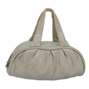 Pre-owned Leather handbags Chanel Vintage , Gray , Dames