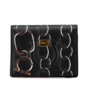 Pre-owned Leather wallets Salvatore Ferragamo Pre-owned , Black , Dame...