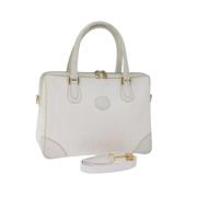 Pre-owned Canvas gucci-bags Gucci Vintage , White , Dames