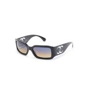 Ch5526 C501W1 Sunglasses Chanel , Black , Dames